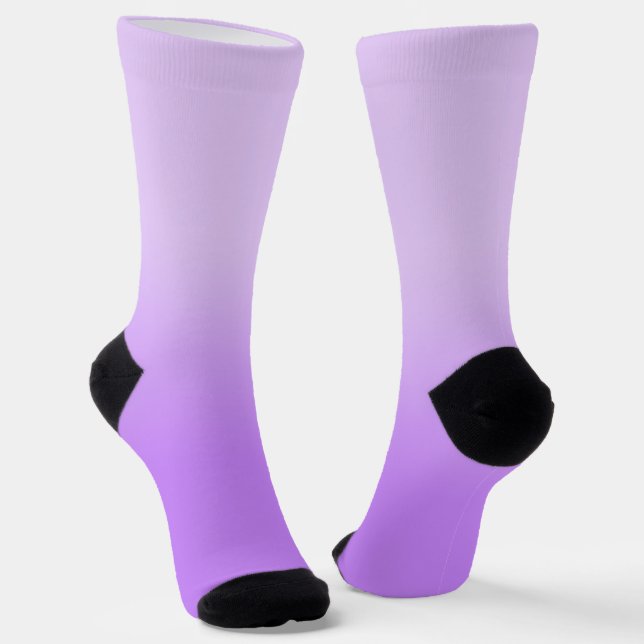 Chaussette Moderne Ombre Lavande Violet Pastel (Angulaire)