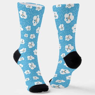 Chaussette Molécules bleues de chimie organique Science Geek