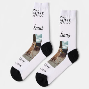Chaussette Mon premier Noël ajouter nom animal chien chat ann