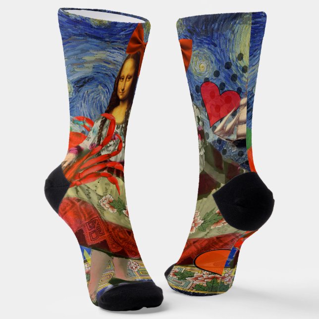 Chaussette Mona Lisa Fun Zodiaque Fantaisiste  (Angulaire)