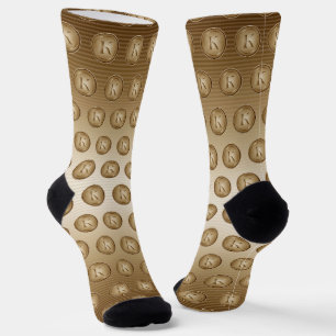 Chaussette Monogramme "Lettre K"