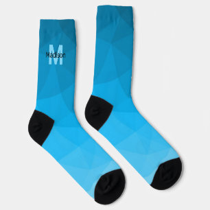 Chaussette Monogramme motif de maillage géométrique dégradé c