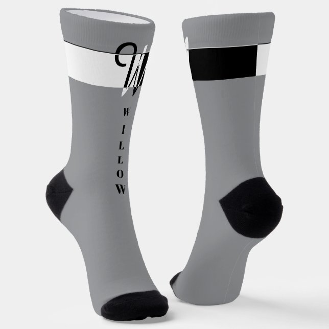 Chaussette "Monogramme W" (Angulaire)