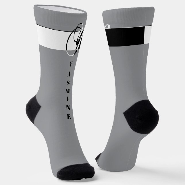 Chaussette "Monogramme Y" (Angulaire)