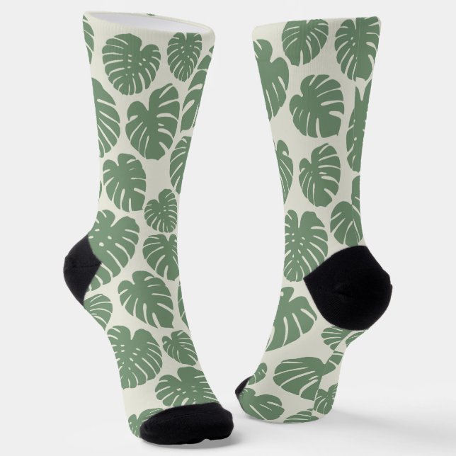 Chaussette Monstera - Vert (Angulaire)