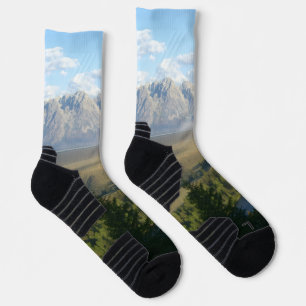 Chaussette Montagnes et rivière de Jackson Hole