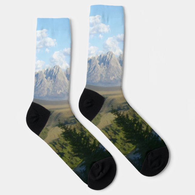 Chaussette Montagnes et rivière de Jackson Hole (Droite)