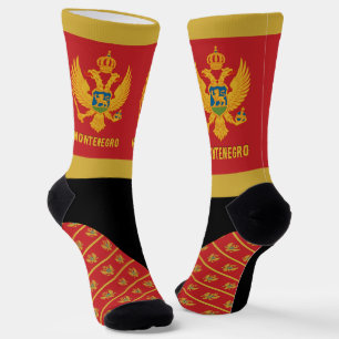 Chaussette Monténégro Chaussettes, Monténégro couleurs du dra