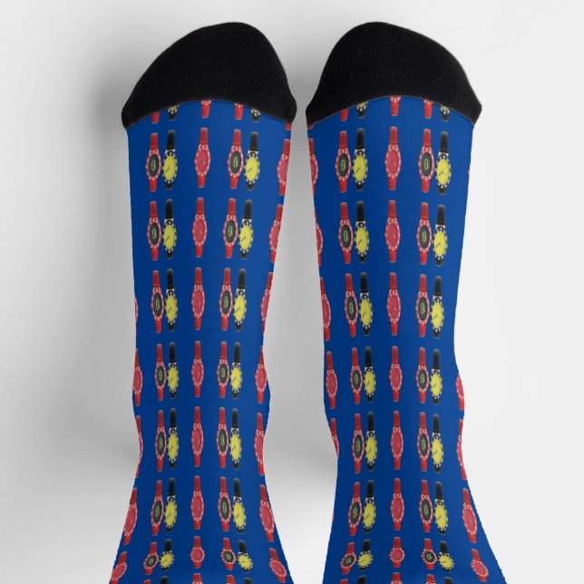 Chaussette Montres En Bleu Profond (Haut)