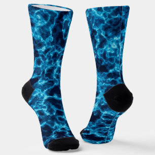 Chaussette Motif Abstrait bleu marine