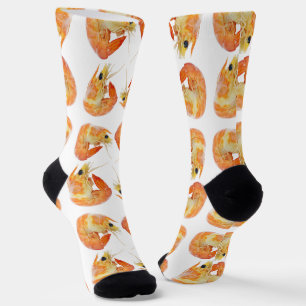 Chaussette Motif abstrait de crevette