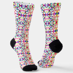 Chaussette Motif Abstrait multicolore