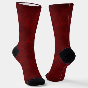 Chaussette Motif Abstrait rouge