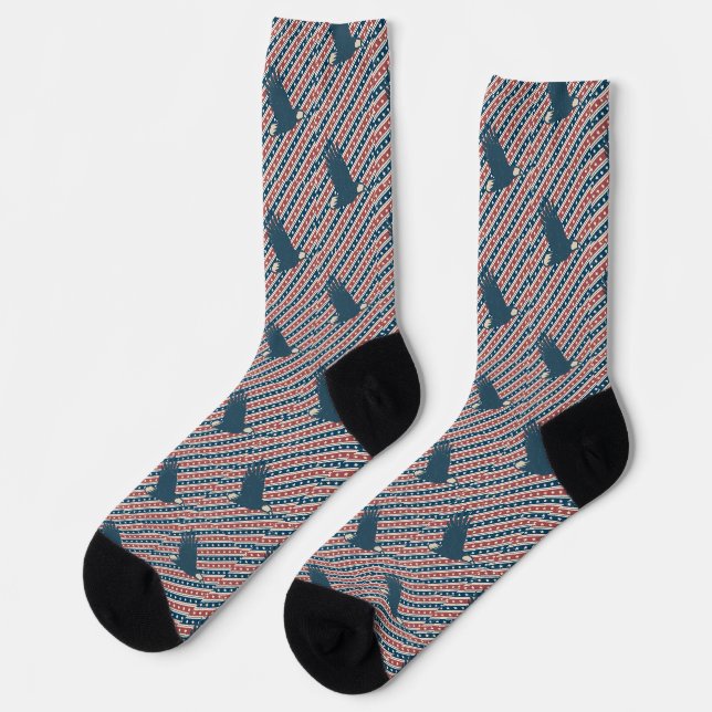 CHAUSSETTE MOTIF AIGLE (Gauche)