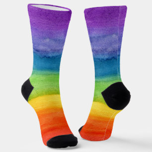 Chaussette Motif aquarelle coloré moderne