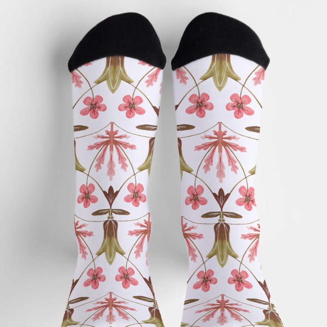 Chaussette Motif Art Nouveau William-Morris (Haut)