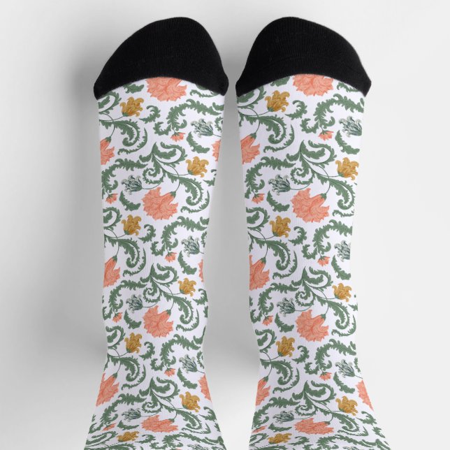 Chaussette Motif Art Nouveau William-Morris (Haut)