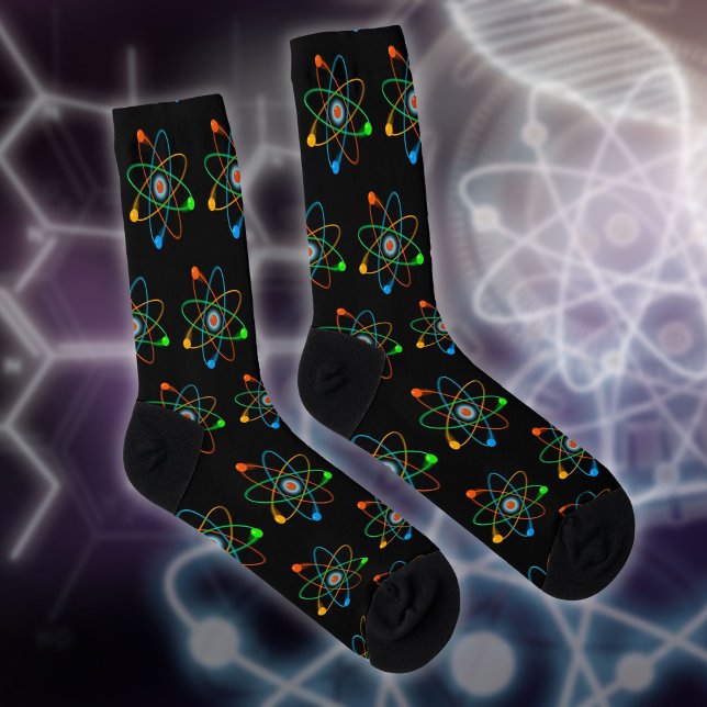 Chaussette Motif Atomique Moderne et Cool Science (Cool Modern Atomic Pattern Science Socks)