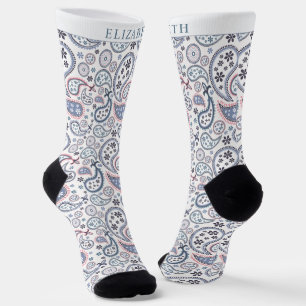 Chaussette Motif blanc Arrière - plan gris rose pâle