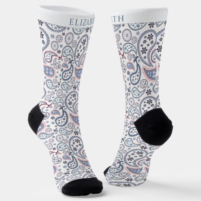 Chaussette Motif blanc Arrière - plan gris rose pâle (Angulaire)