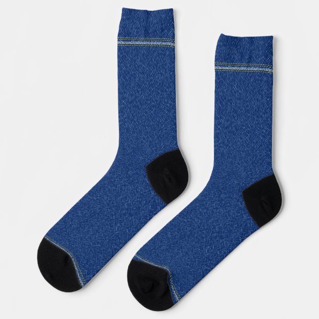 Chaussette Motif bleu (Gauche)