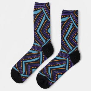 CHAUSSETTE MOTIF BLEU