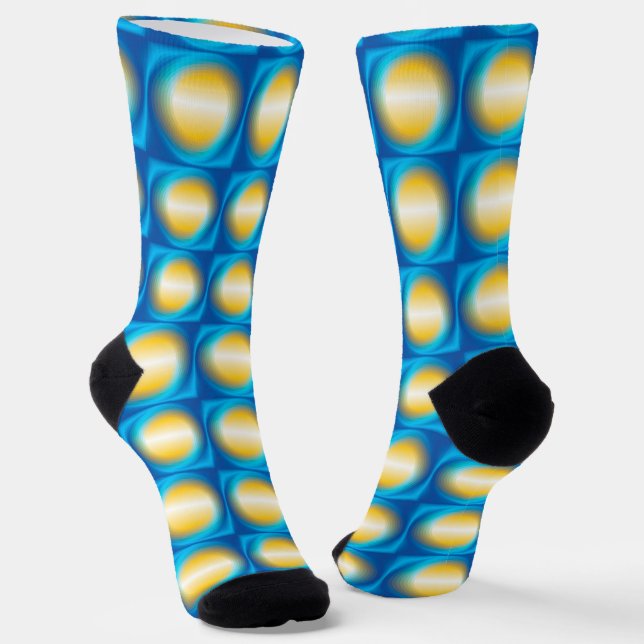 Chaussette Motif bleu (Angulaire)