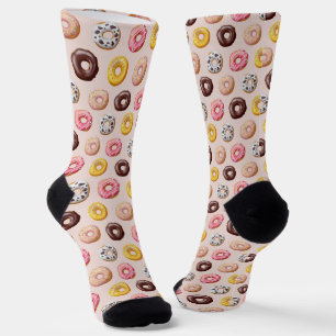 Chaussette Motif Boutique de boulangerie Donut