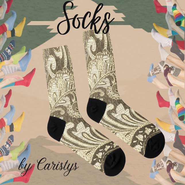 Chaussette Motif Brocade (Créateur téléchargé)