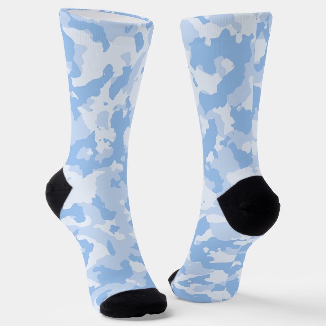 Chaussette Motif Camouflage Pastel Blue Camo (Angulaire)