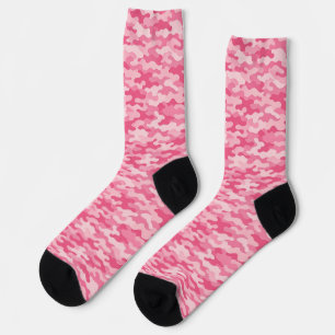 Chaussette Motif camouflage rose féminin