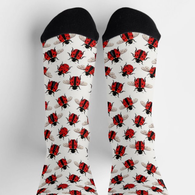 Chaussette Motif coccinelle (Haut)