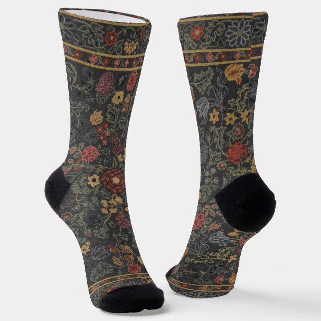 Chaussette Motif coloré de tapis Floral (Angulaire)