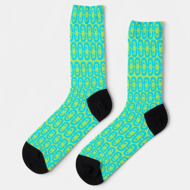 Chaussette motif coloré moderne (Gauche)