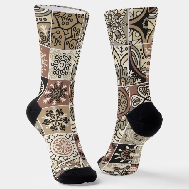 Chaussette Motif coloré tendance  (Angulaire)