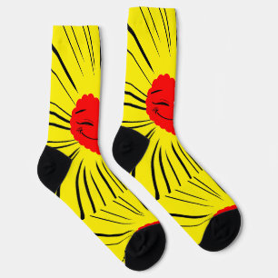 Chaussette motif corazones