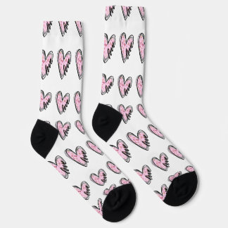 Chaussette motif corazones