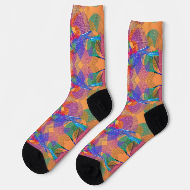 CHAUSSETTE MOTIF COULEURS (Gauche)