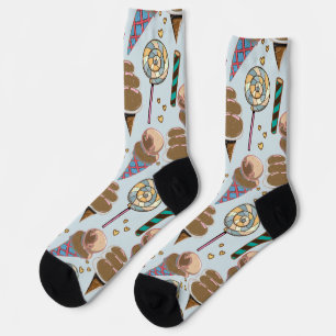 Chaussette Motif crème glacée motif Lollies lollipop 25