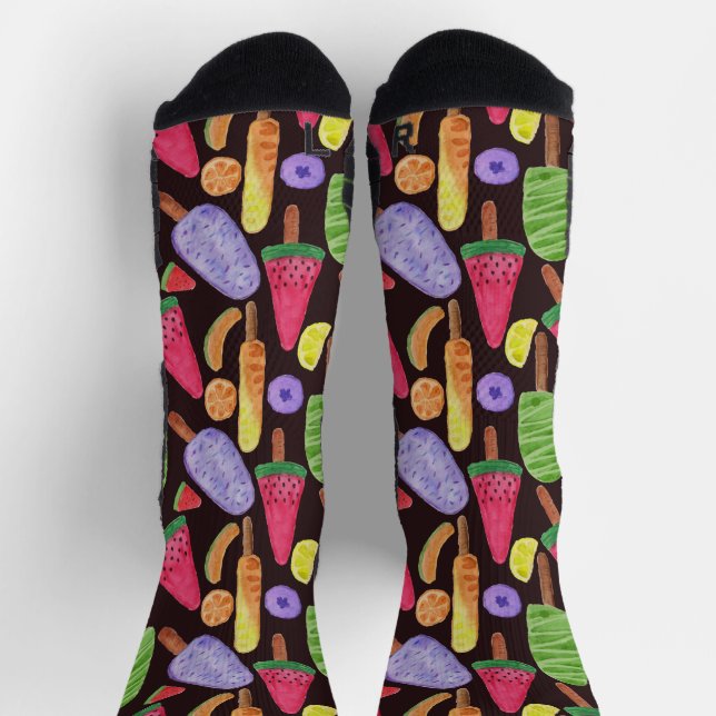 Chaussette Motif crème glacée | motif Lollies | lollipop 4 (Haut)