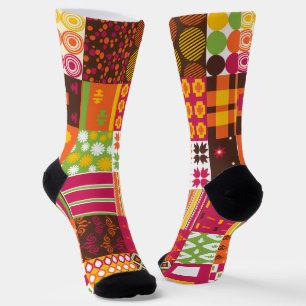 Chaussette Motif Creux Coloré Tendance