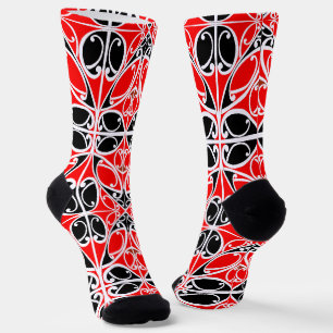 Chaussette Motif d'art tribal maori traditionnel vintage