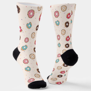 Chaussette Motif de beignets sucrés