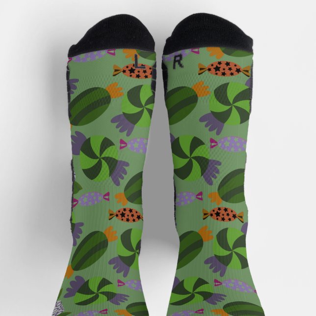 Chaussette Motif de bonbons | motif Lollies | lollipop 27 Yog (Haut)