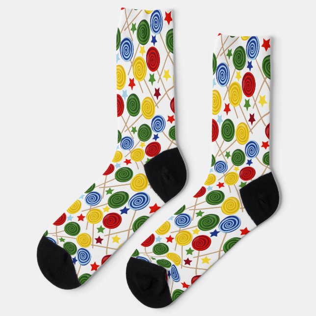Chaussette Motif de bonbons | motif Lollies | Lollipop 43 Sho (Gauche)