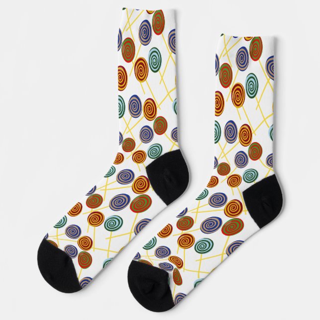 Chaussette Motif de bonbons | motif Lollies | Lollipop 47 Sho (Gauche)