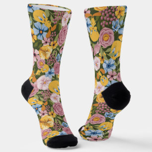 Chaussette Motif de broderie florale TWEETY™