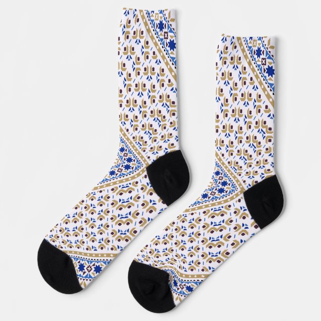 Chaussette Motif de broderie palestinien impression (Gauche)