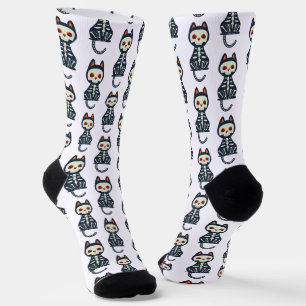 Chaussette Motif de chat Halloween mignon