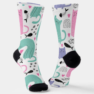 Chaussette Motif de chats mignons